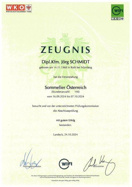 2024 Sommelier Österreich